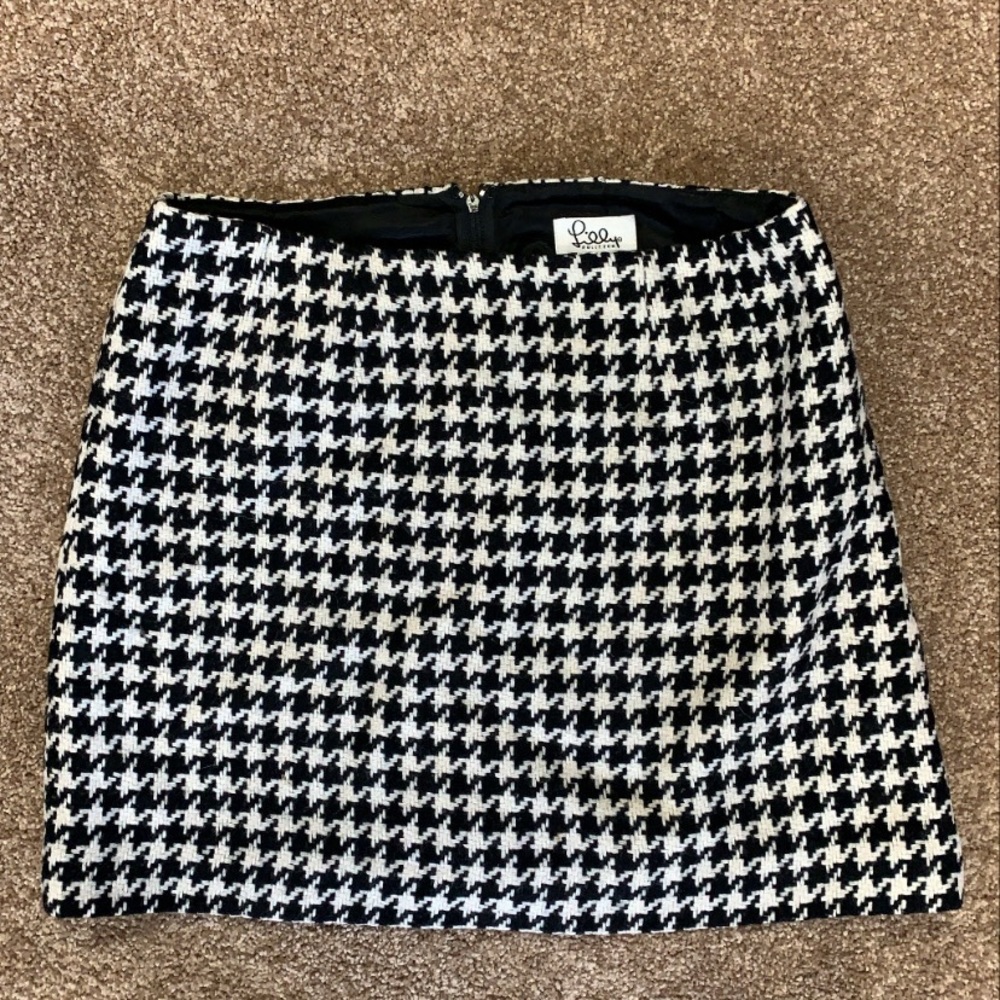 Lilly Pulitzer Houndstooth Skirt